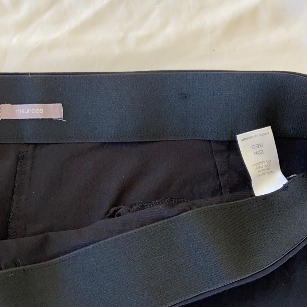 Maurices black trousers